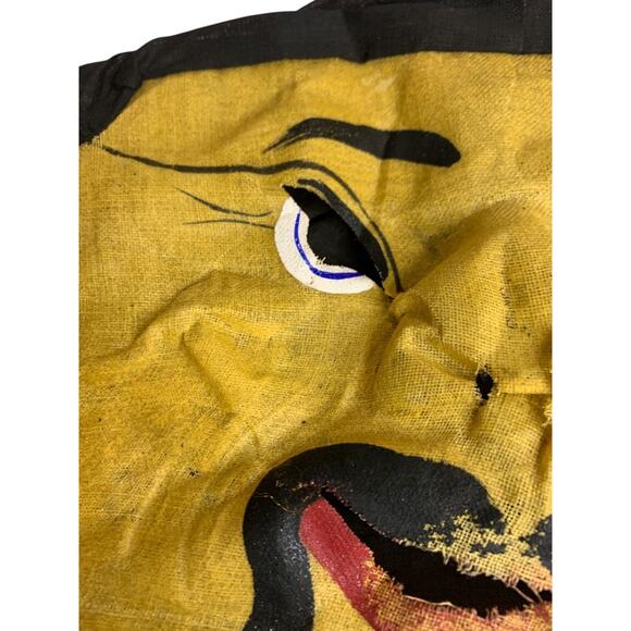 1930s Starched Gauze Mask Fu ManChu Mask Halloween Black Hat - Picture 10 of 13